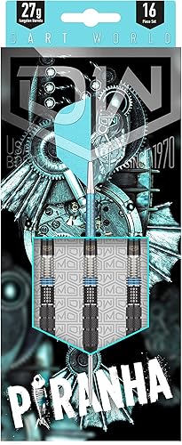 Miniatura 5 de Piranha - Dardos de punta de acero, equilibrados de precisión, precisos y duraderos, perfectos para jugadores profesionales y recreativos