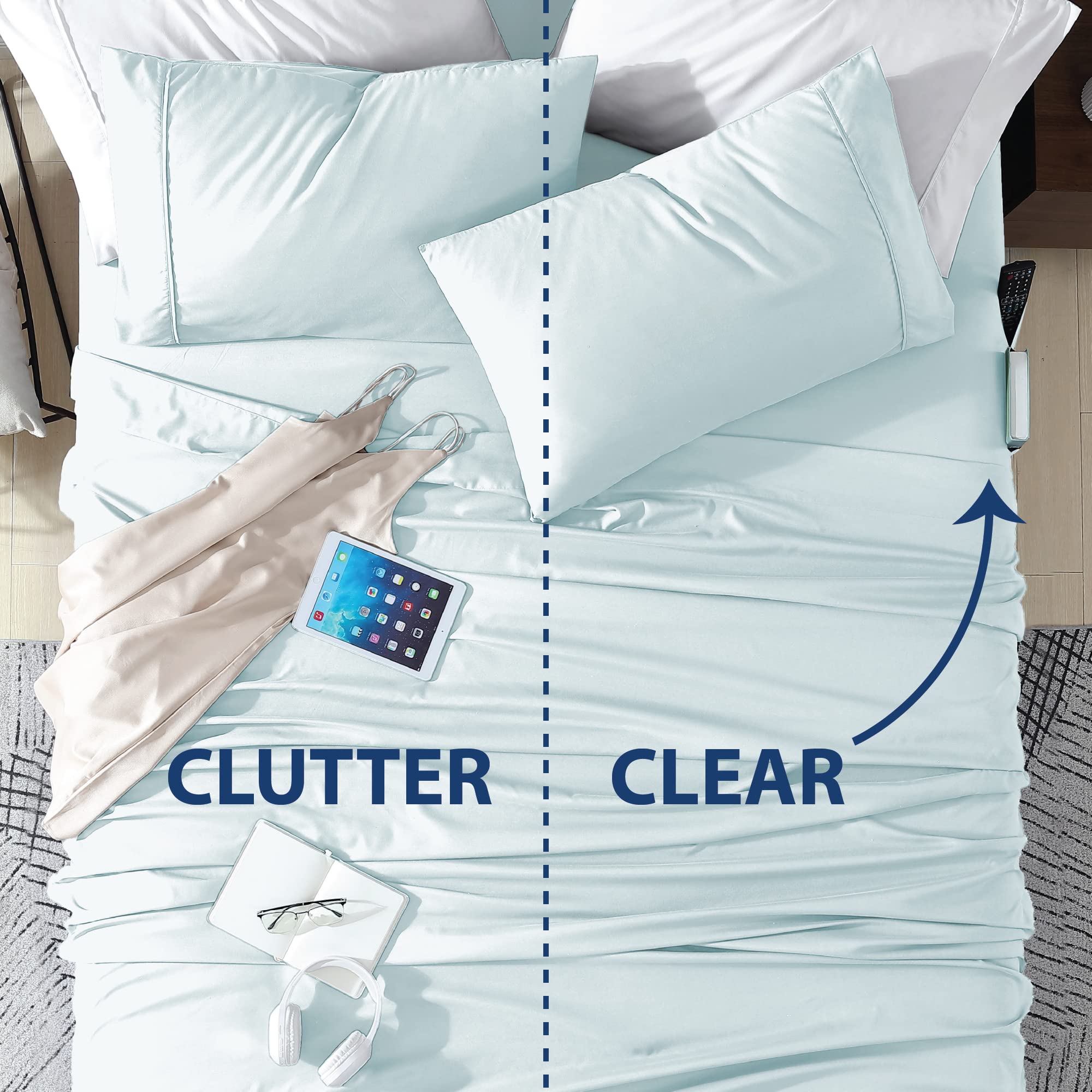 ボックスシーツセット！ Amazon｜Smart Sheets® 豪華な寝具コレクション シーツセット ボックス