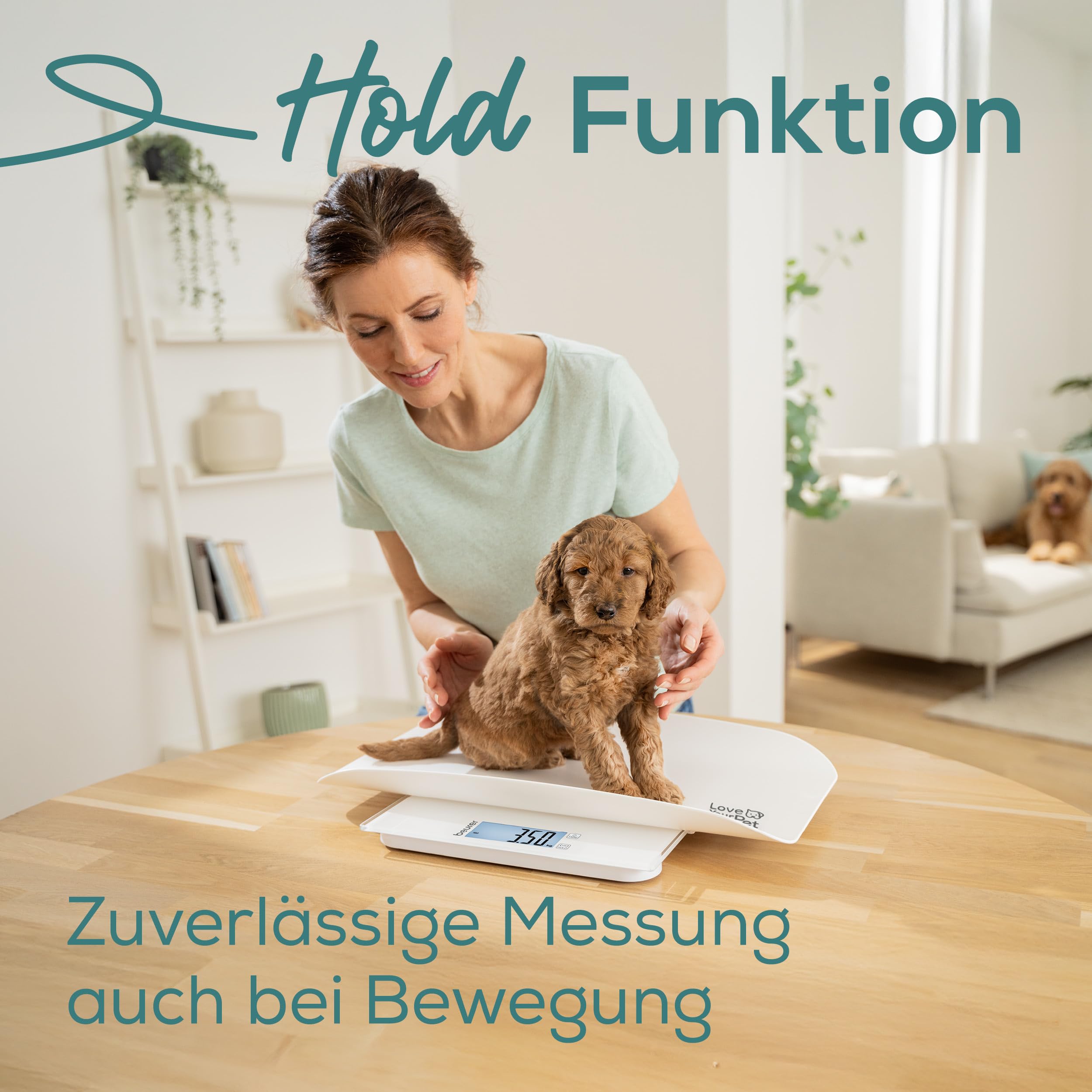 Beurer Love Your Pet Tierwaage "Polly" für Haustiere und Menschen