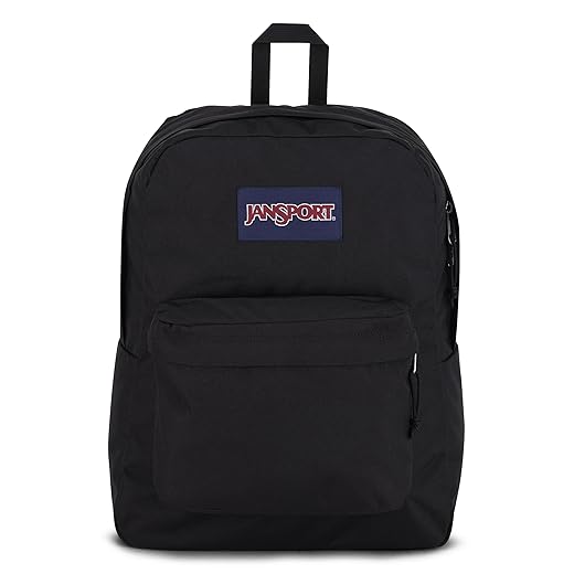 JanSport SuperBreak One Backpacks - Durable, Lightweight Bookbag with 1 Main Compartment, Front Utility Pocket with Built-in Organizer - Premium Backpack, Black