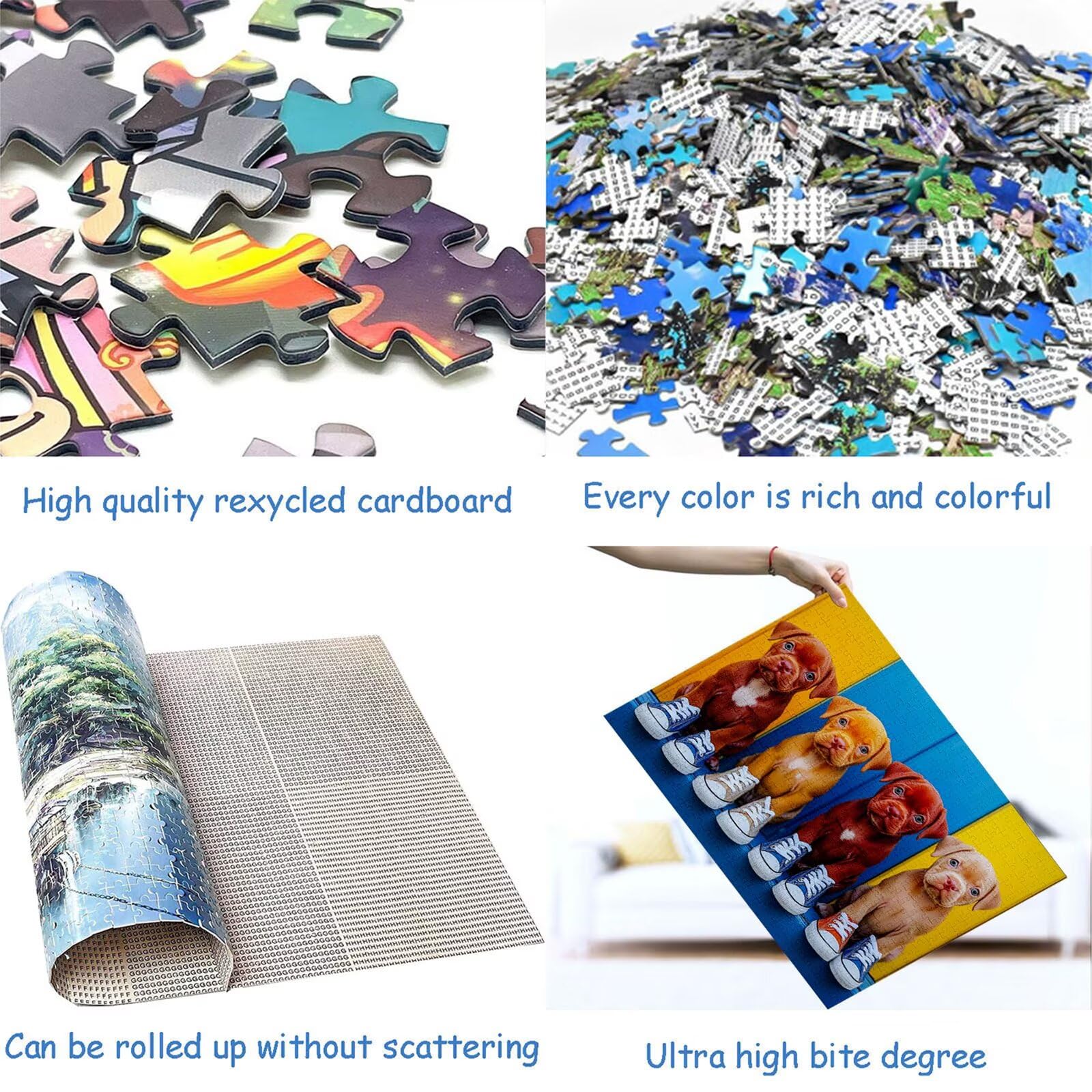 Puzzle 3000 elementów puzzle dla dorosłych pies 122 x 81 cm unikalne rzemiosło klasyczne 3D drewniane układanka do rodzinnych gier aktywnych, układanka do samodzielnego wykonania nawet do dekoracji