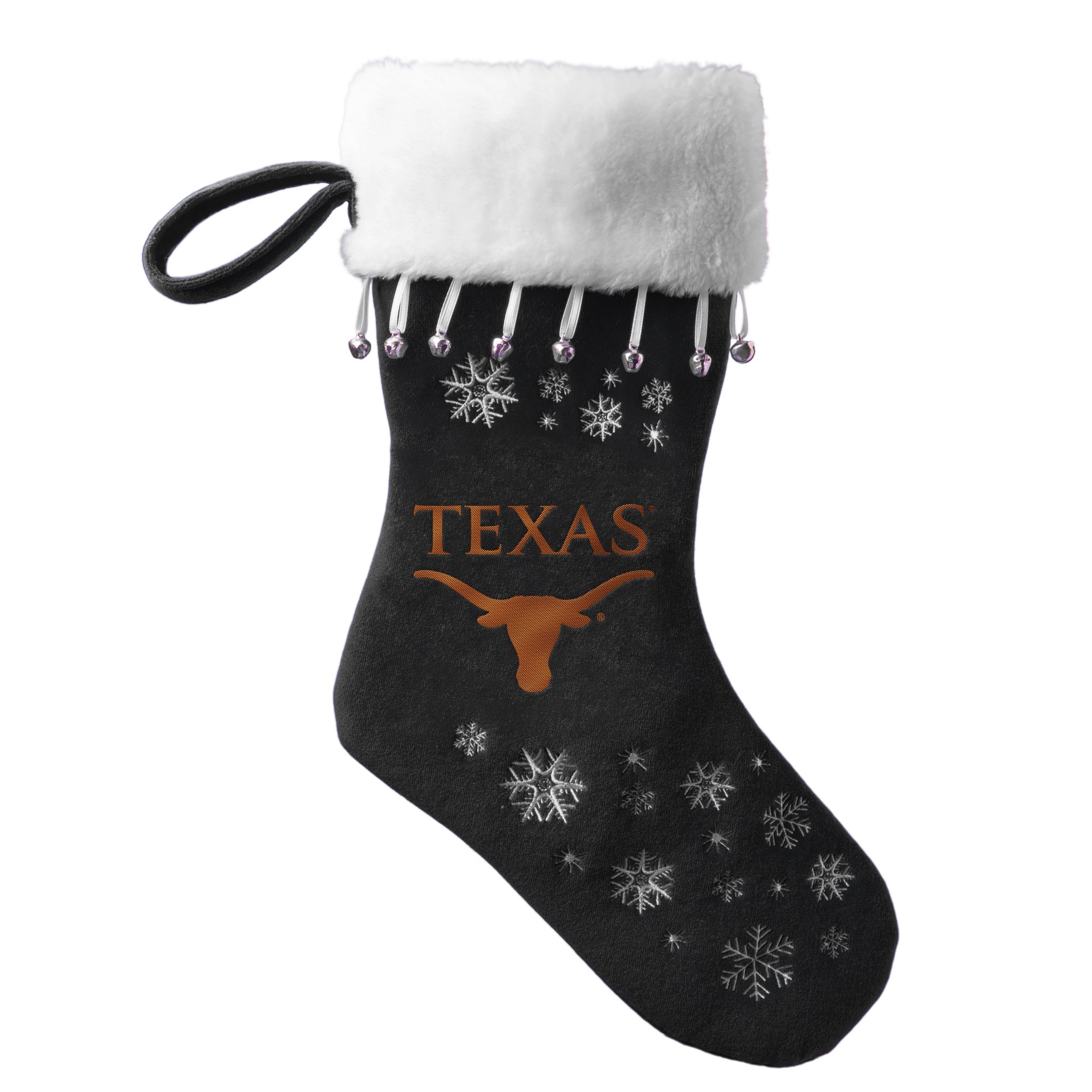 Boelter Brands NCAA Texas Longhorns Full Embroidered Snowflake Stocking