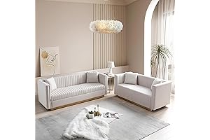 mikibama Luxury Velvet Sofa Set: Contemporary Glamour for Living Rooms