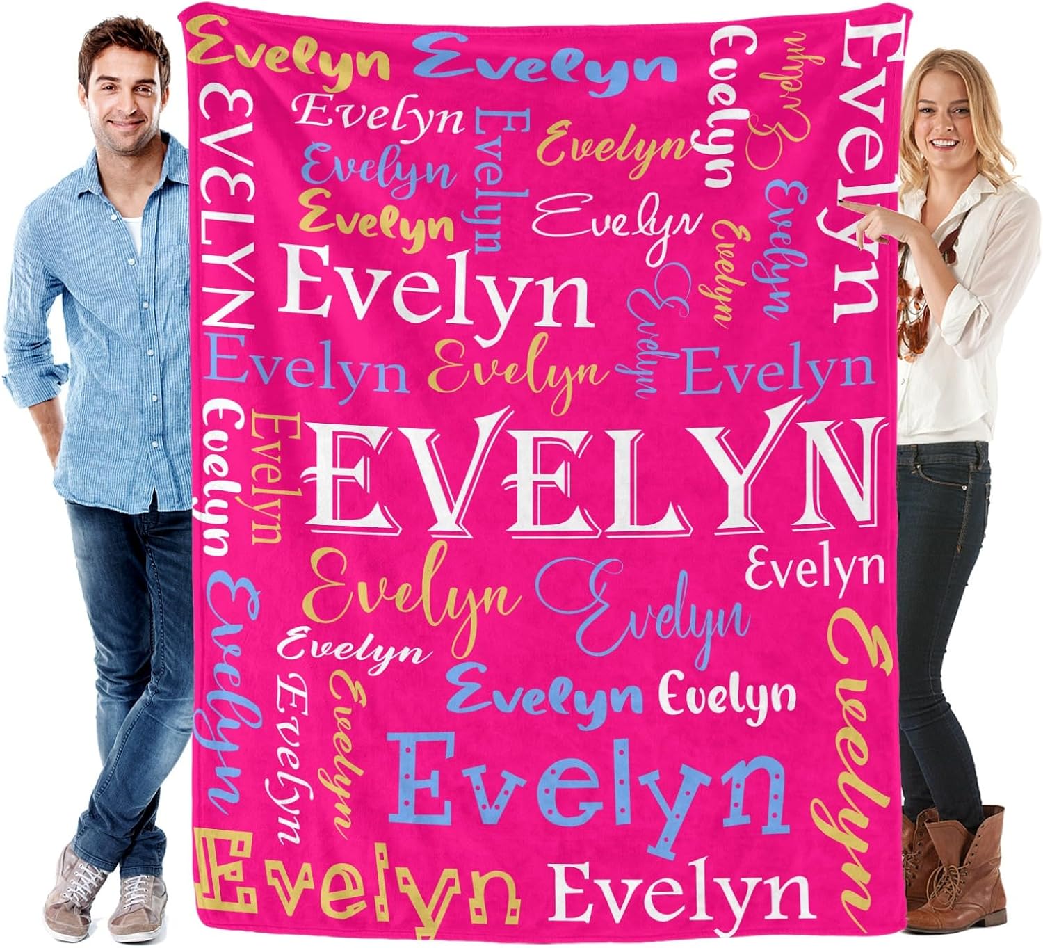 Personalized Blankets and Throws Personalized Name Blanket Custom Blanket with Name