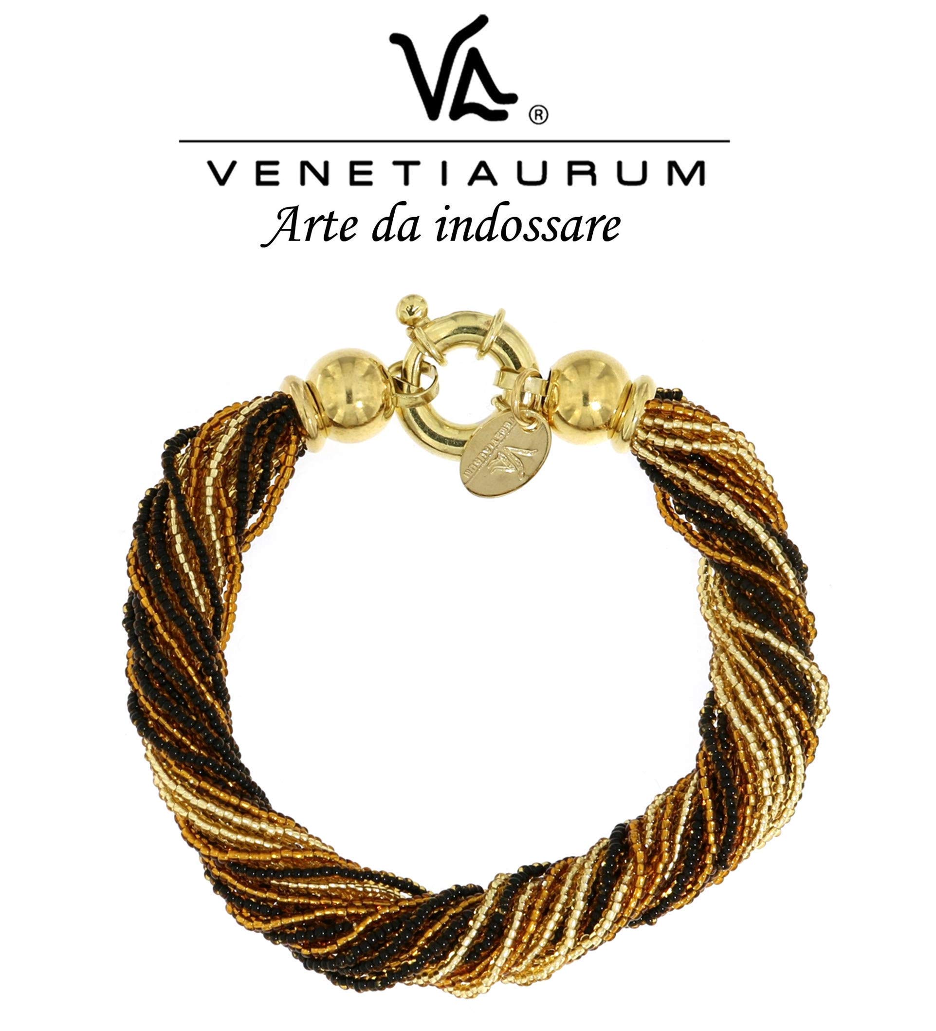 Venetiaurum - Bracciale Multifili per Donna In Vetro E Argento 925 - Gioiello Made In Italy Certificato