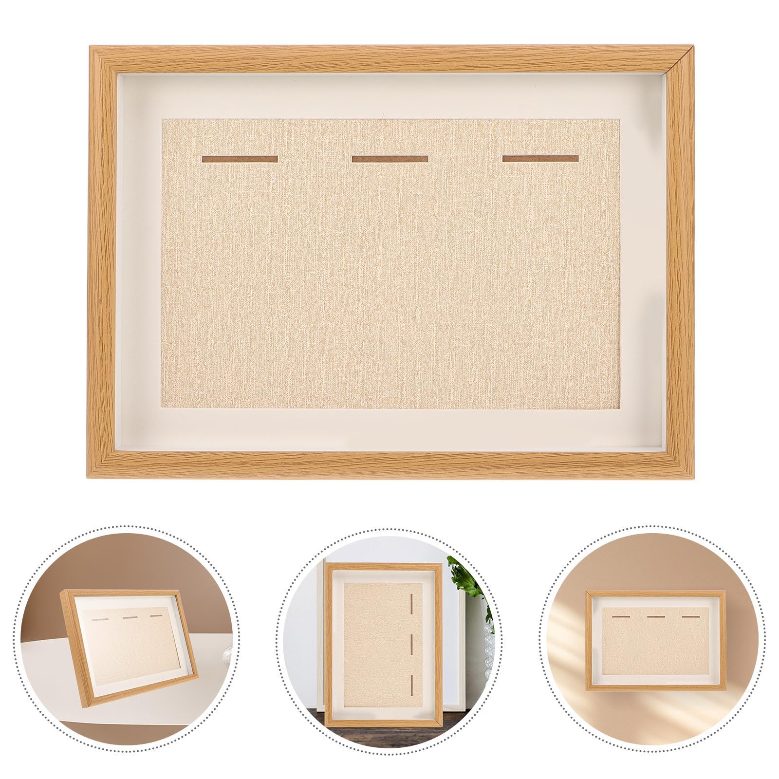 Mikikit Medaillen Display und Glas Eleganter Medaillen Bilderrahmen mit Multifunktionalem Design 3 Stück zur Präsentation von Auszeichnungen und Pokalen