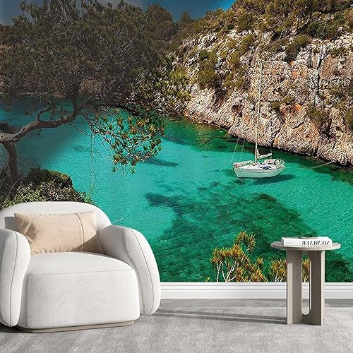 Papel de contacto para despegar y pegar, papel natural para decoración de pared, cuarto de lavado, fácil de limpiar (Ancho) 59 pulgadas de ancho x