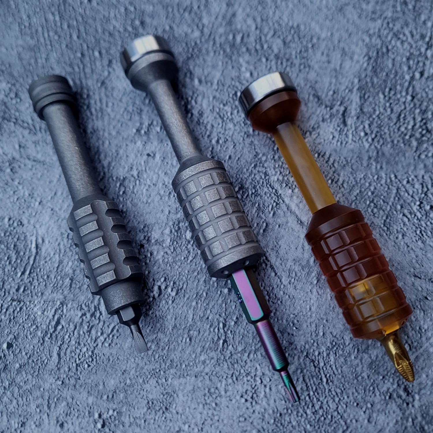 Pocket Screwdriver, EDC Palm Multitool With Spinner Toys, Ended Phillips for Gifts for Men EDC Destornillador 3", PEI