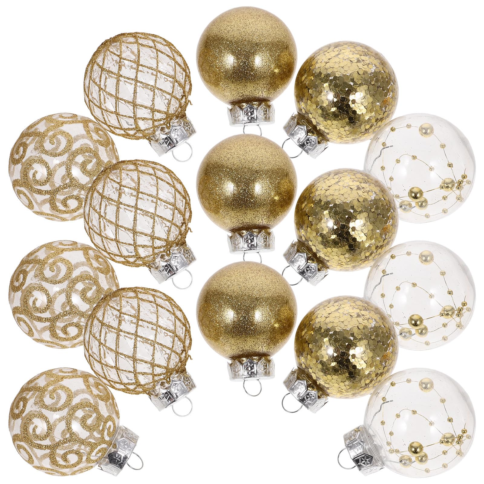 Toyvian 90 Pièces Boules de Noël Suspendues pour Sapin, Décoration