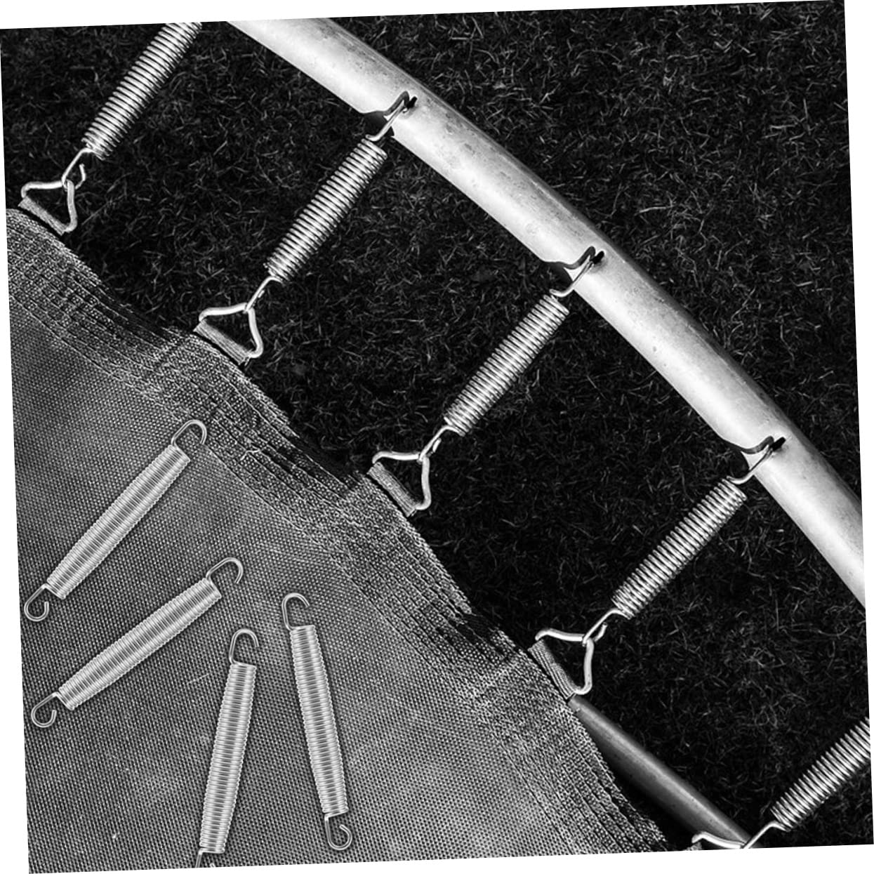Yardwe 1 Satz Feder Mit Schlepphaken Hoher Zugsatzsatz Edelstahl- Trampolinfedern Feder-t-Haken Trampolin- Teilefedern. Feder Werkzeug Zugfeder Verzinkter Stahldraht Metall Hochzeitsring