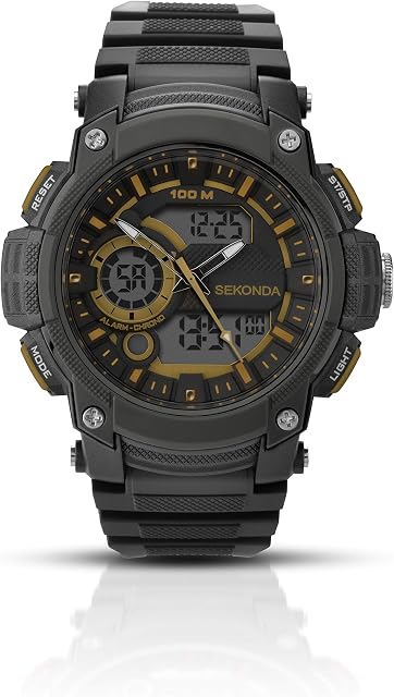 Sekonda Mens Digital Quartz Watch with Plastic Strap 1229.05