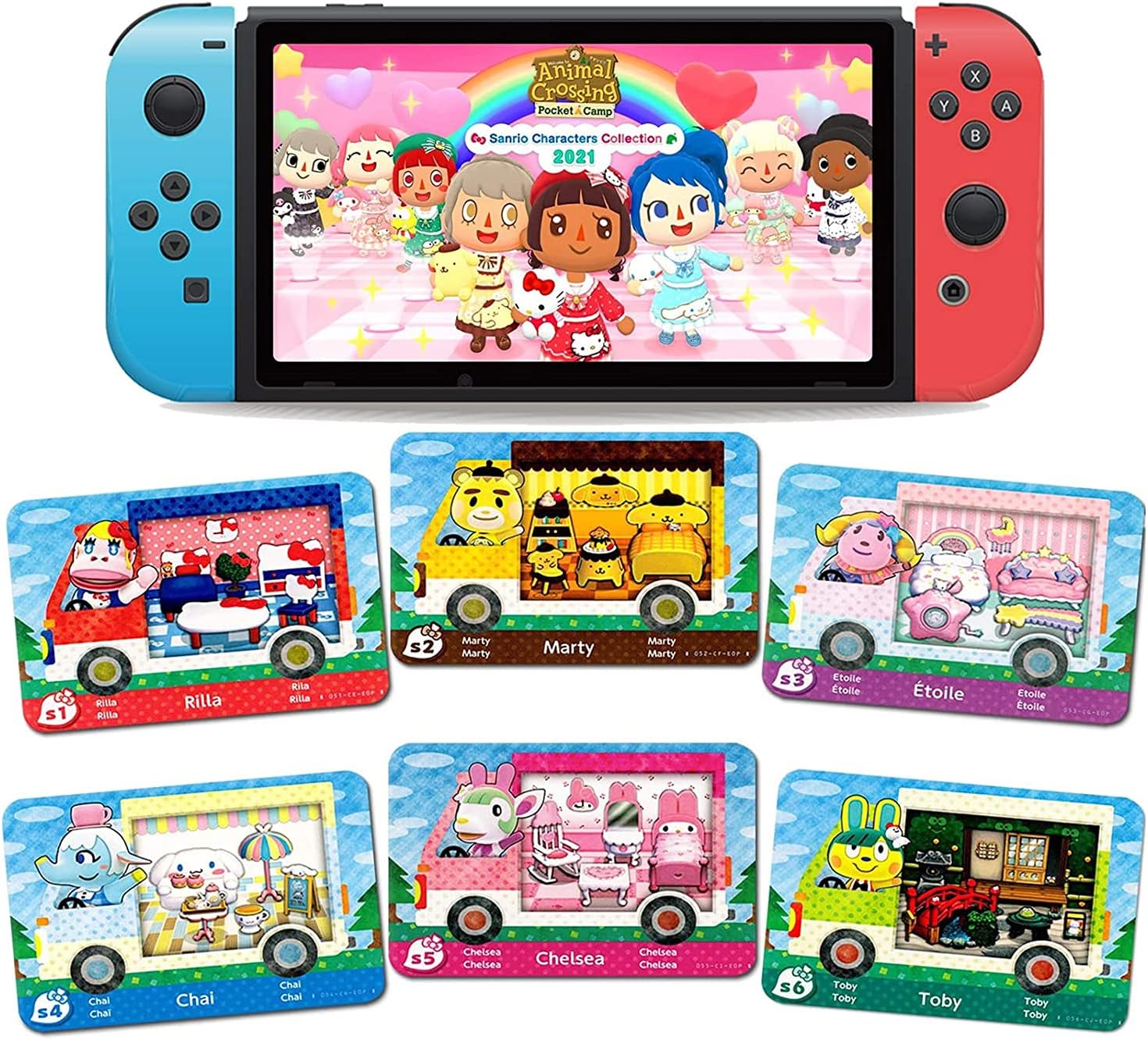 Animal Crossing New Horizons Sanrio Karten Kaufen 6 Pack Sanrio Animal Crossing Amiibo Cards, New Horizons ACNH Amiibo