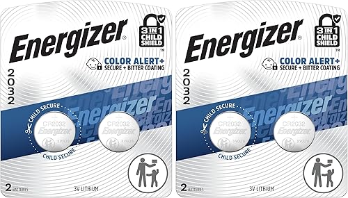 Energizer 2032 Baterías, batería de litio CR2032, 2 unidades (paquete de 2)