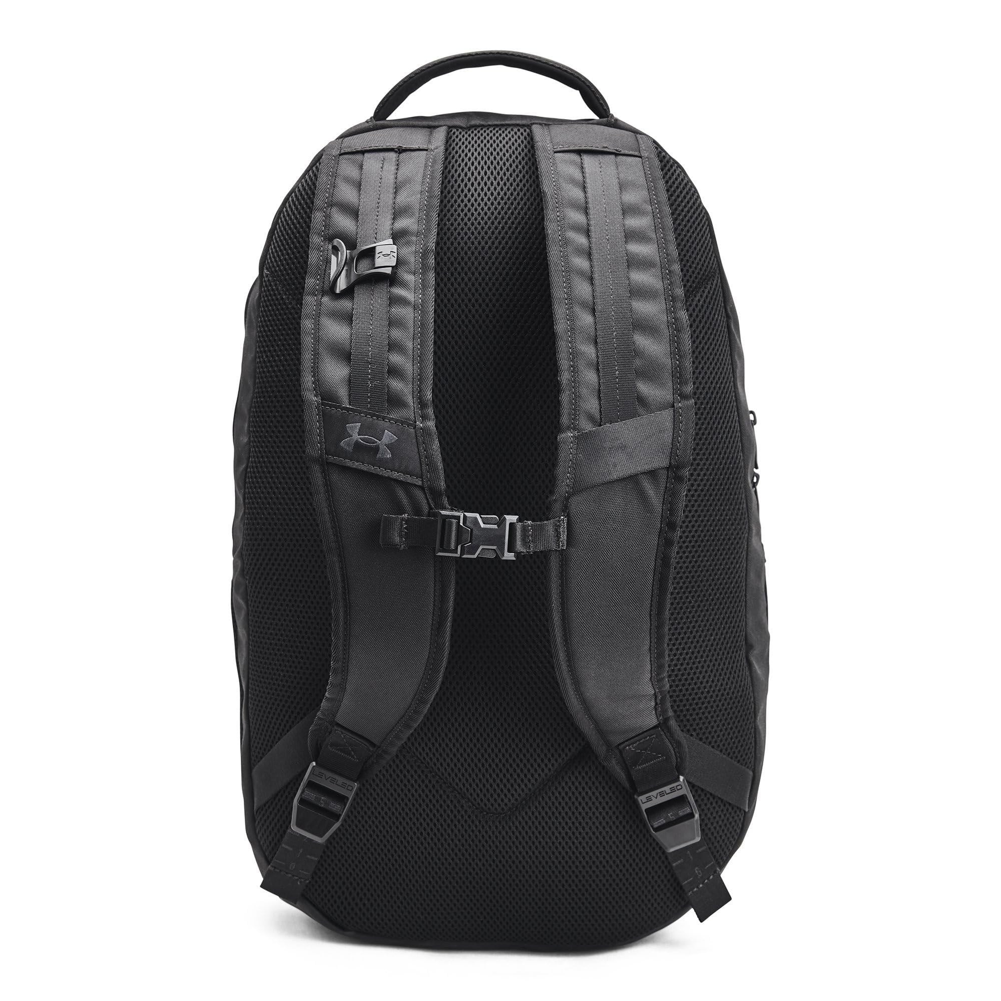 UNDER ARMOUR Hustle 6.0 Pro Backpack Unisex - Erwachsene Rucksack (1-Pack), schwarz/schwarz/schwarz, One Size, Gepäck