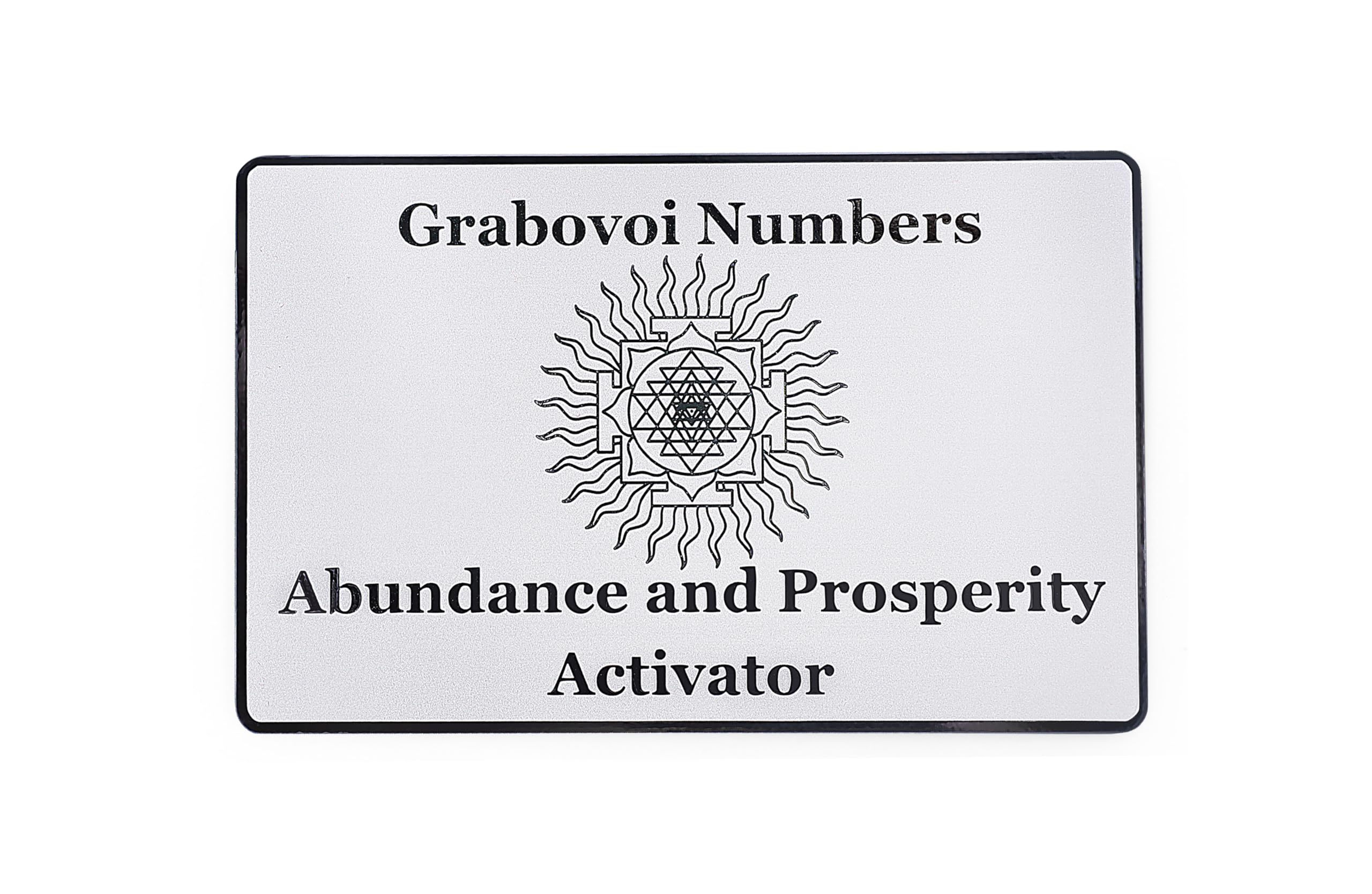 SANA Numerana Grabovoi Abundance and Prosperity Activator Card, Sacred Geometry and Grabovoi Numbers for Prosperity and Wealth Alignment