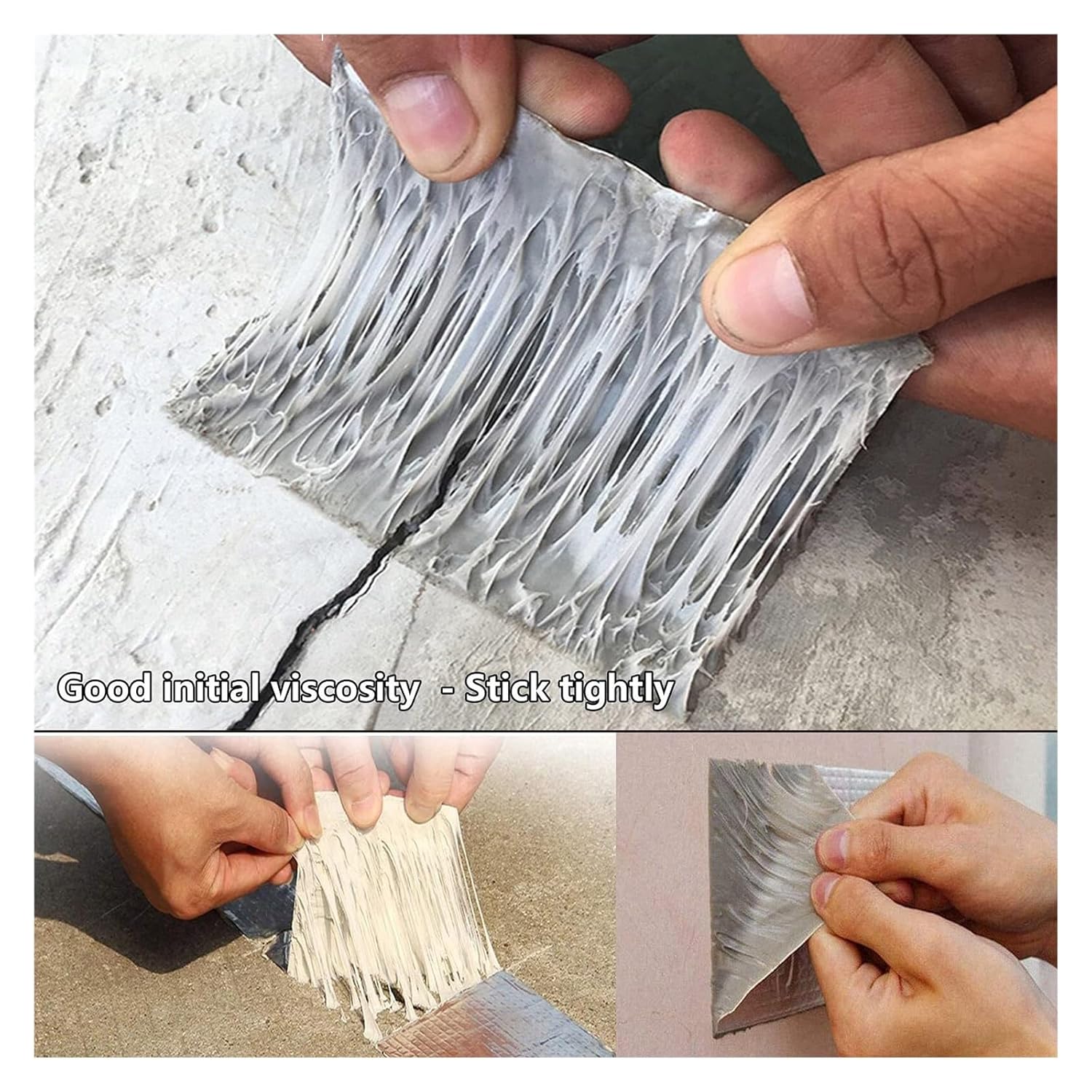 Heavy Duty Waterproof Repair Tape 20cm x 5M - Butyl Rubber Seal Tape for Pipes Roofs Leaks Cracks with Aluminum Foil Backing