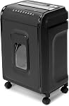 Aurora AU1262XA Anti-Jam 12-Sheet Crosscut Paper and CD/Credit Card Shredder, White/Gray