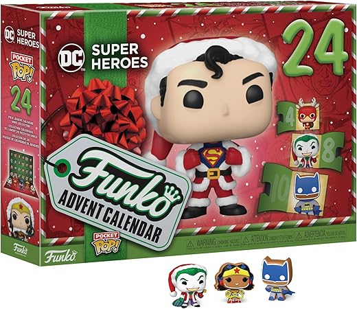 Funko Pop! Advent Calendar - DC Super Heroes 2023, 24 Pocket Pop!...