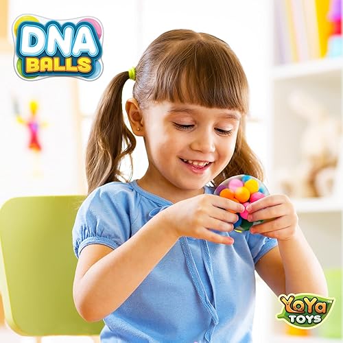 Miniatura 4 de YoYa Toys Bolas de ADN – Pelota antiestrés de juguete antiestrés – Colorido suave – Herramienta de estimulación mental, claridad y enfoque –
