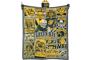 Green Bay Packers Football Blanket: Ultimate Fan Comfort and Style