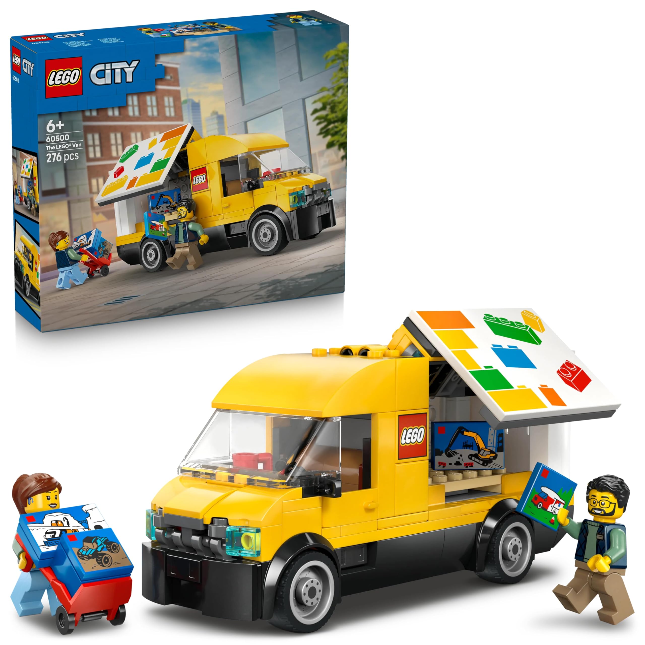 LEGO City: The Van - Toy Building Set for Fans of Car Playsets Ages 6+ - 2 Minifigures - 60500-image-5
