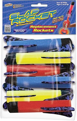 Miniatura 7 de El original E-Z Bofetada Rocket Bomba de Rocket de lanzamiento Conjunto Completo De lanzador con 3-rockets