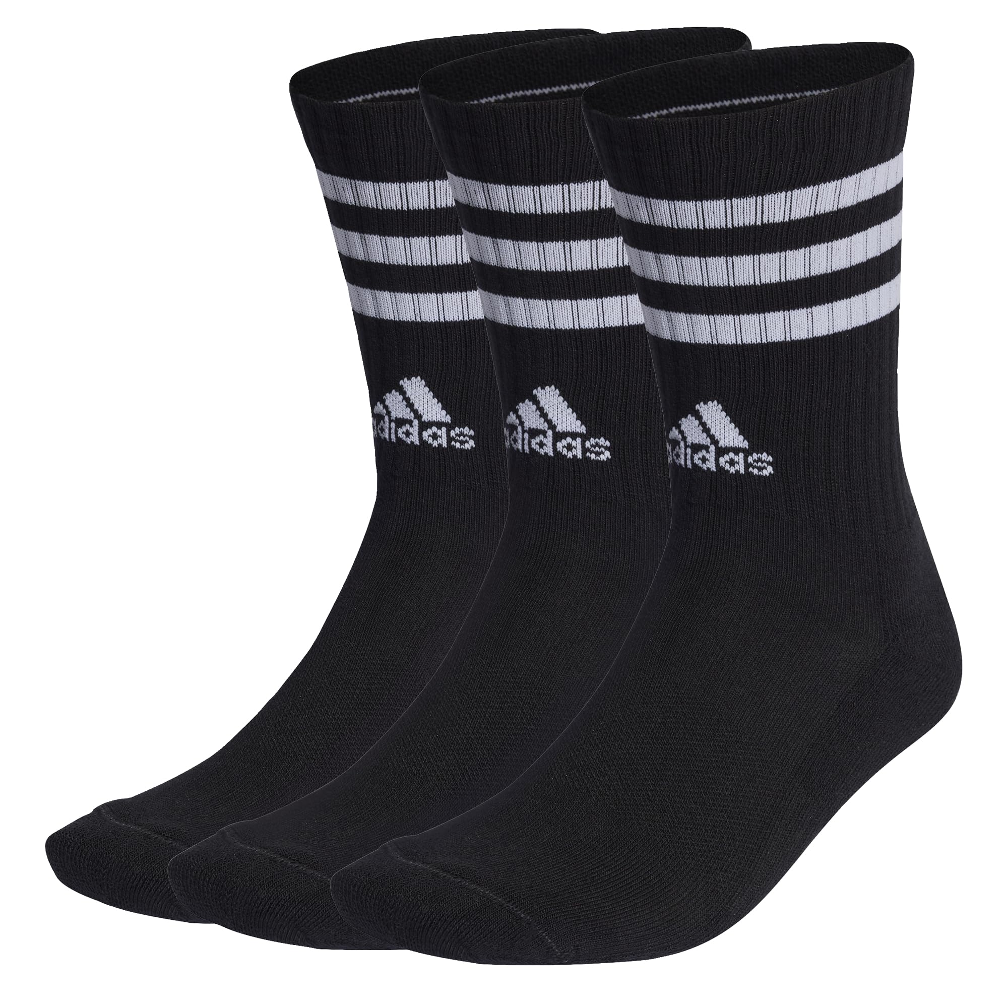 adidas 3-stripes Cushioned Crew Socks 3 Pairs CALCETINES CREW Unisex adulto