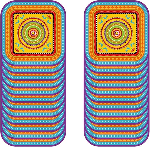 Miniatura 3 de 24 Pcs 7" Mexico Fiesta Party Plates Mexican Party Theme Birthday Supplies Decorations Disposable Paper Dessert Plates for Wedding Baby Shower