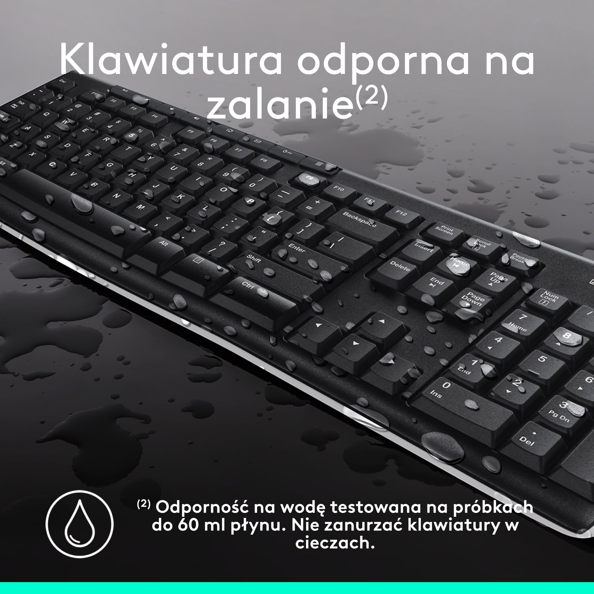 Logitech MK270 Bezprzewodowy Zestaw Klawiatura i Mysz dla Windows, 2,4 GHz, Kompaktowa Myszka, 8 multimedialnych klawiszy skrótowych, bateria 2 lata, dla PC, Laptop, QWERTY układ US Intl - Czarny