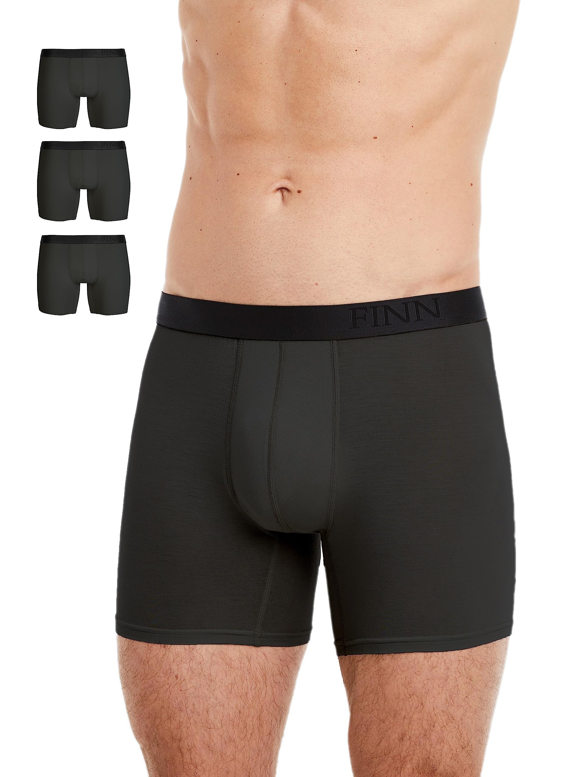 FINN Calzoncillos Hombre Pack de 3 Bóxer Micromodal Transpirables