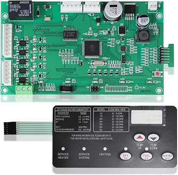 42002-0007S Control Board Kit with 472610Z Switch Pad Replacement 461105 Control Board Compatible with Mastertemp & Max-E-Therm,NA/LP Series Pool/Spa Heater Electrical Systems