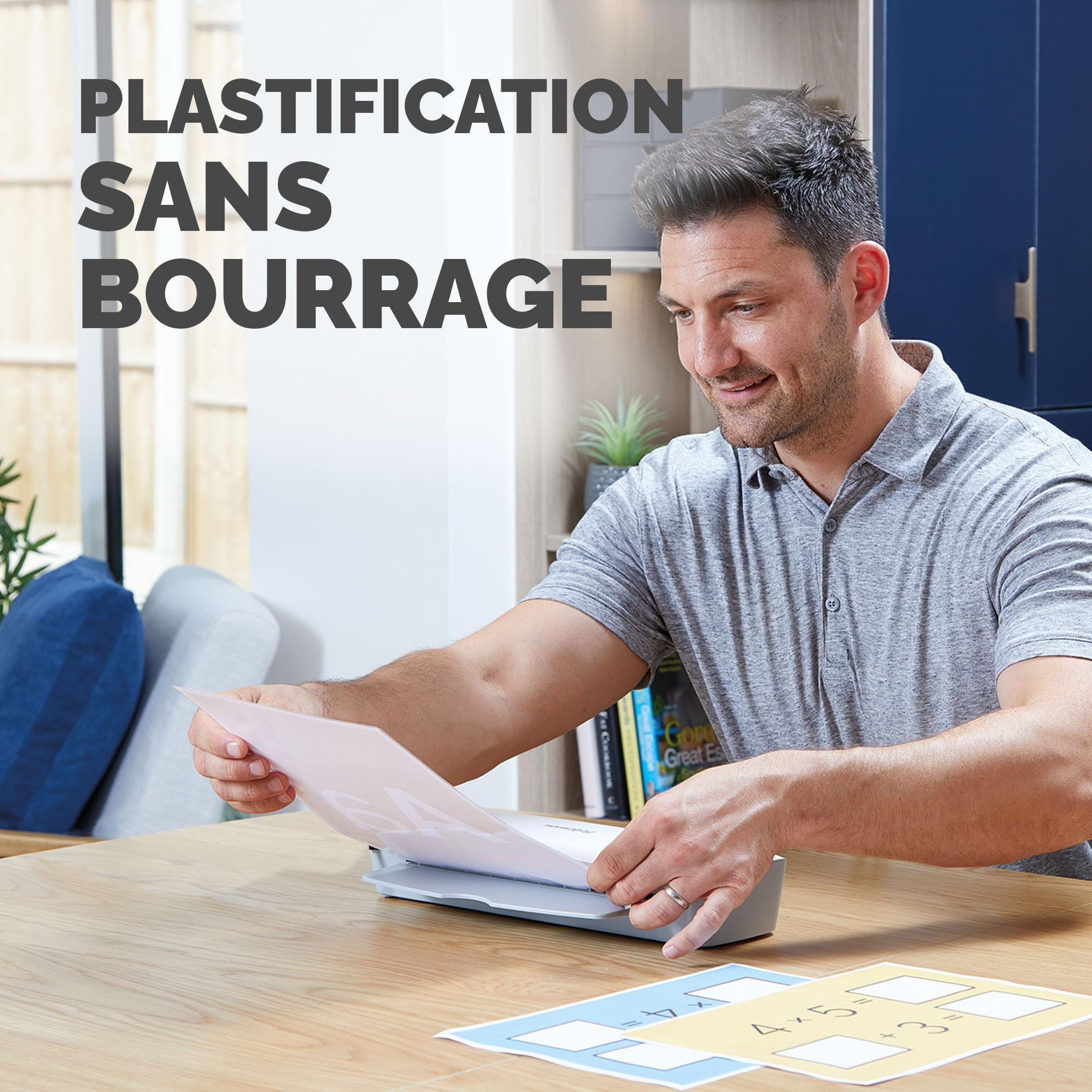 Fellowes Plastifieuse Ion A4 125 microns 30cm/min Blanc Gris