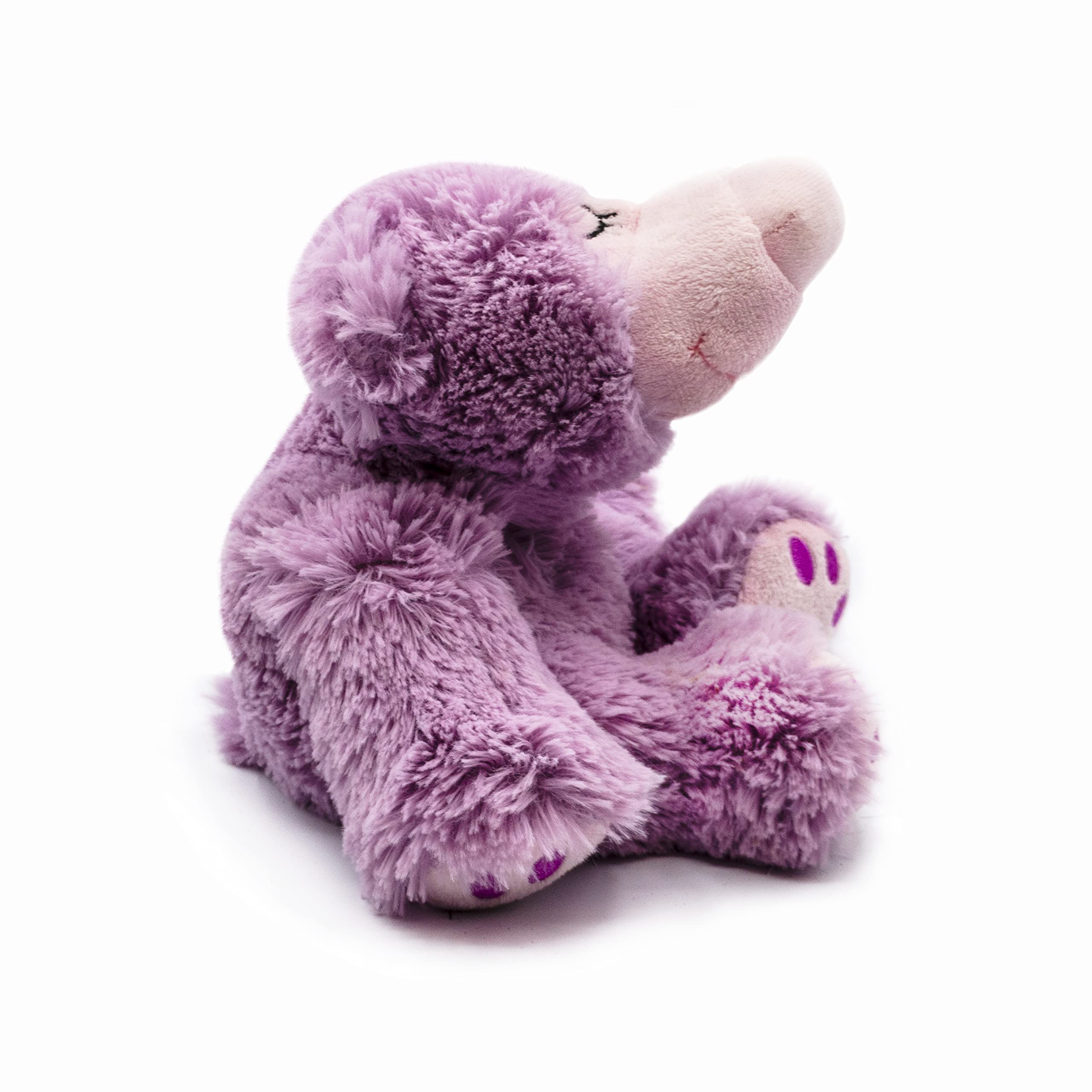 Peluche Térmico, Peluche Terapéutico con Aromaterapia de Lavanda: Relleno de Semillas, Apto para Microondas, Calor y Frío, Ideal para Niños y Adultos (OSO DORMILÓN PÚRPURA)