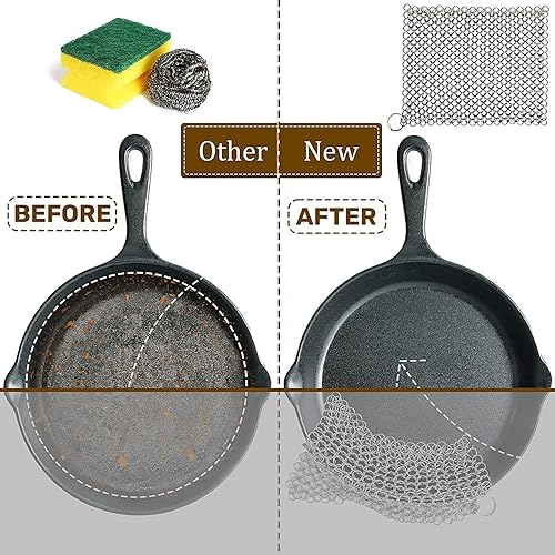 Miniatura 4 de Krisp - Limpiador para utensilios de cocina anodizados de hierro fundido, acero inoxidable, raspador de utensilios de cocina, hornos holandeses,