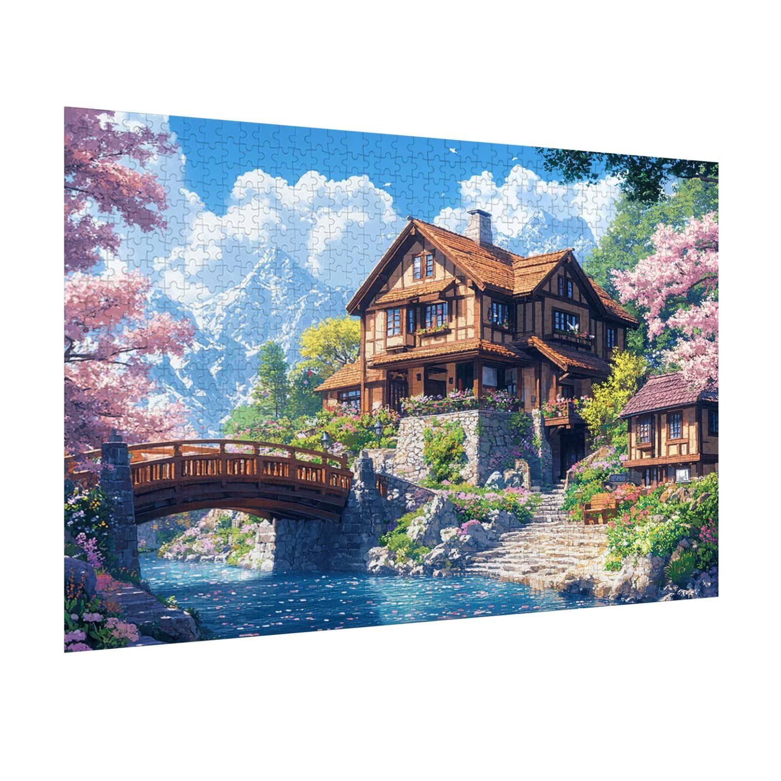 Puzzle 3000 Pezzi Il paesaggio Puzzle Adulti, Gioco Educativo, n-351 | Jigsaw Puzzles primavera, Impossibile Difficile Sfida, Classici Gioco Familiare, Giochi Divertenti, Idee Regalo