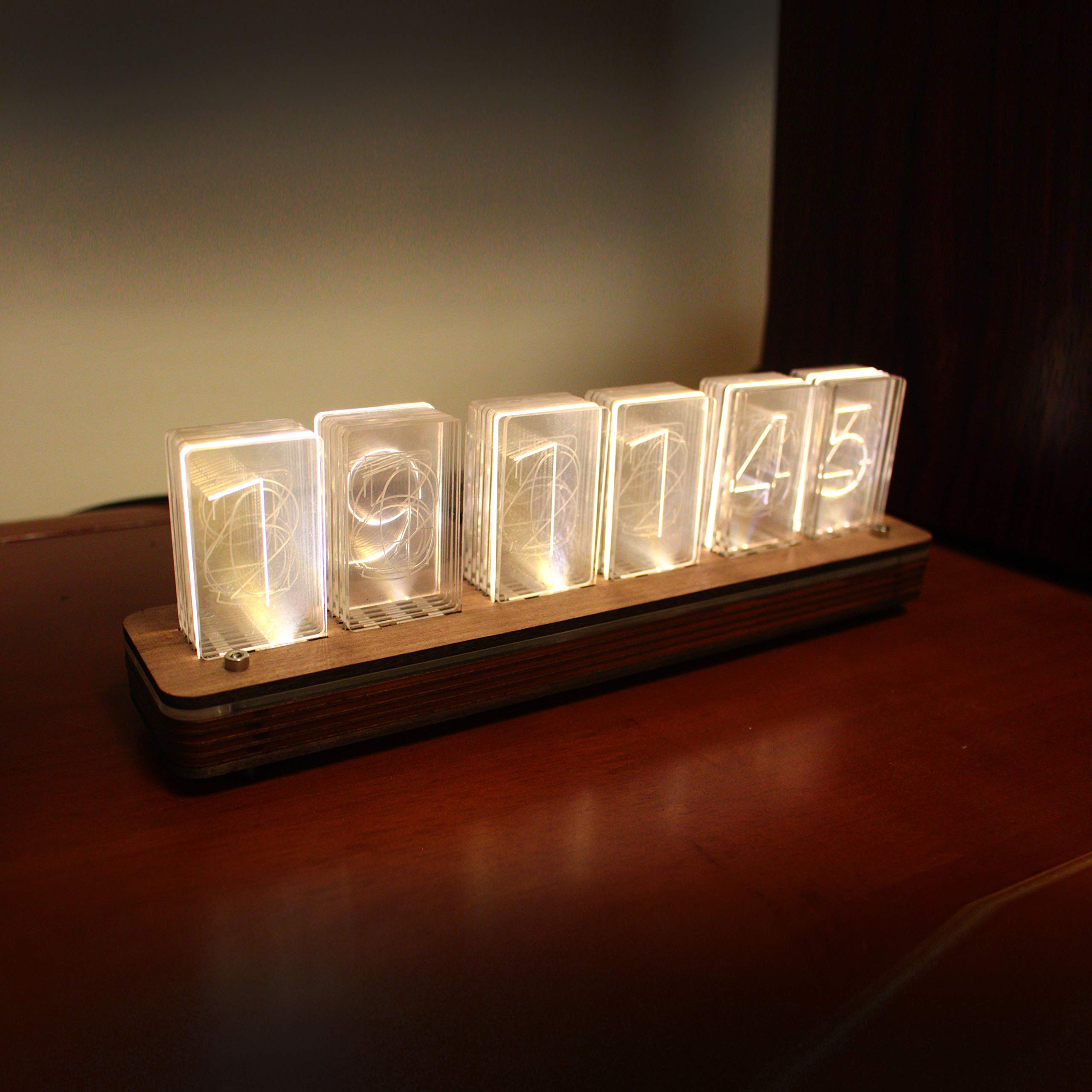 Buy NIXT CLOCK Acrylic Led Nixie Clock Acrylic Nixie Block USB