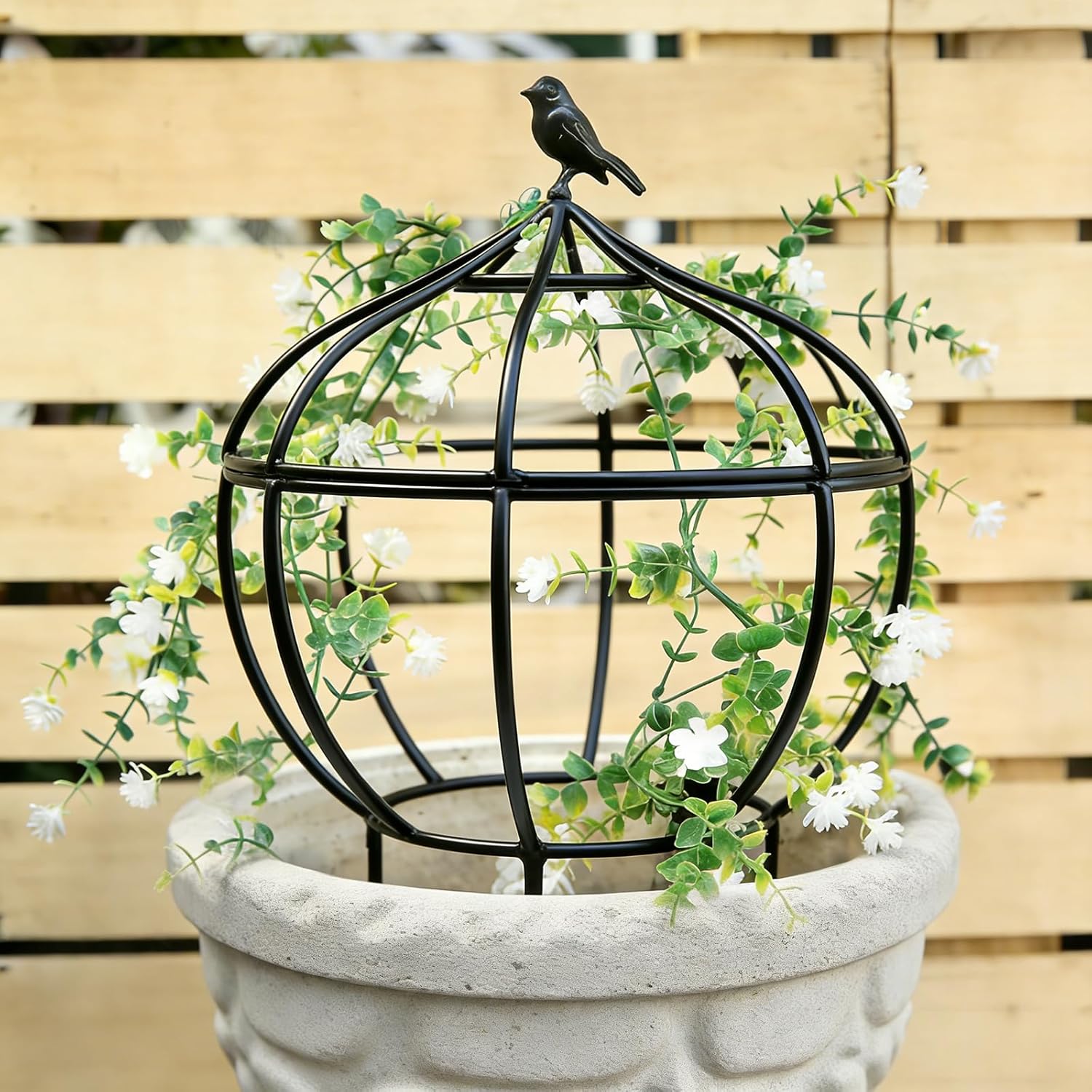 Sturdy Metal Garden Obelisk Trellis for Climbing Plants - 11.5" x11.5" x18" Versatile Support for Roses, Topiaries & Houseplants - Easy to Assemble, Durable & Decorative for Indoor/Outdoor Displays