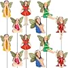 Bucherry 12 Pieces Garden Mini Fairies Figurines Miniature Fairy Sculpture Decoration Tiny Garden Accessories for Home Outdoor Yard Lawn Flower Pot DecorBright