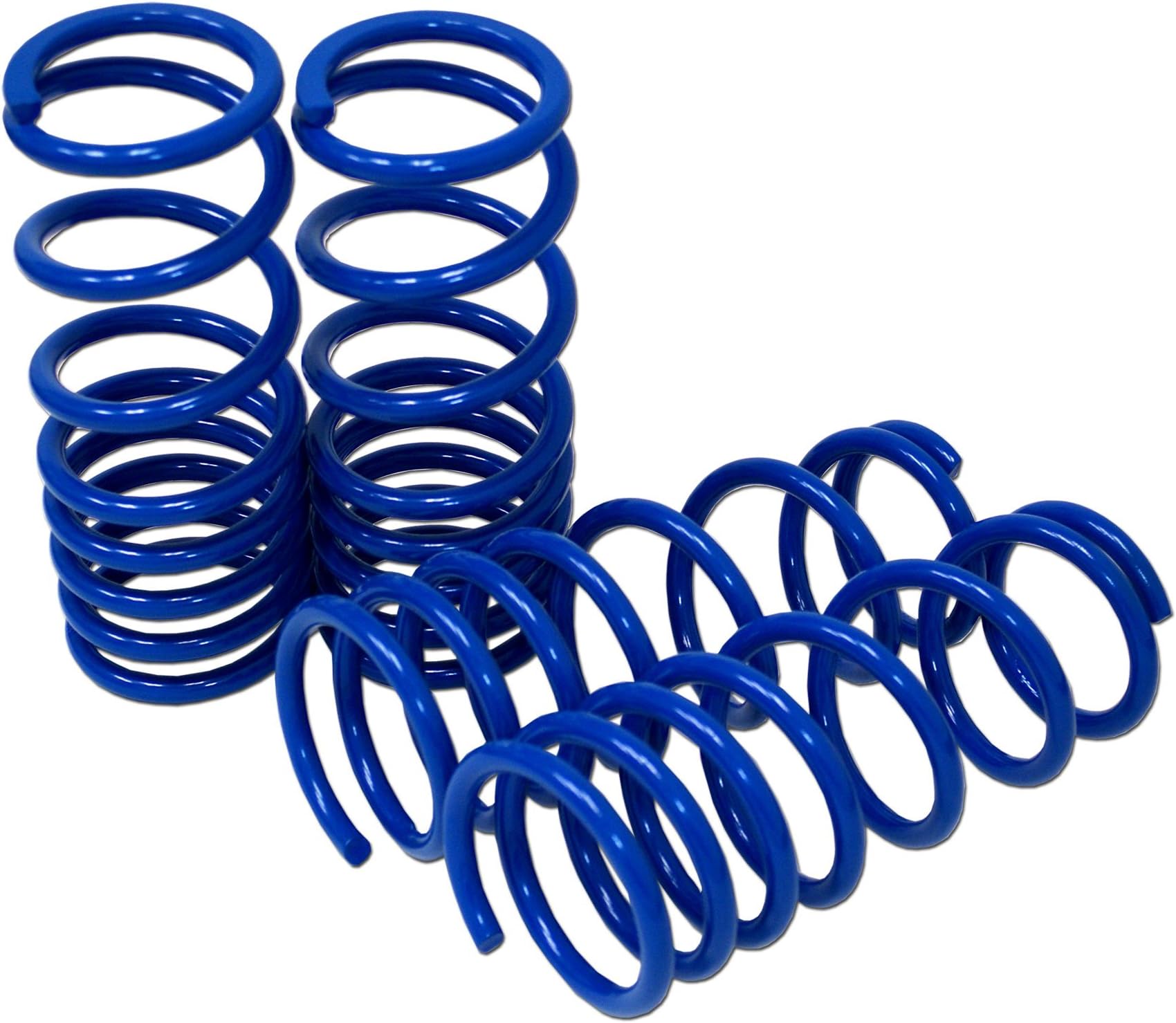 TuningPros LS-060-B Lowering Springs Kit Blue Set of 4