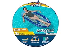 SwimWays Spring Float Original Foldable Pool Lounge Chair