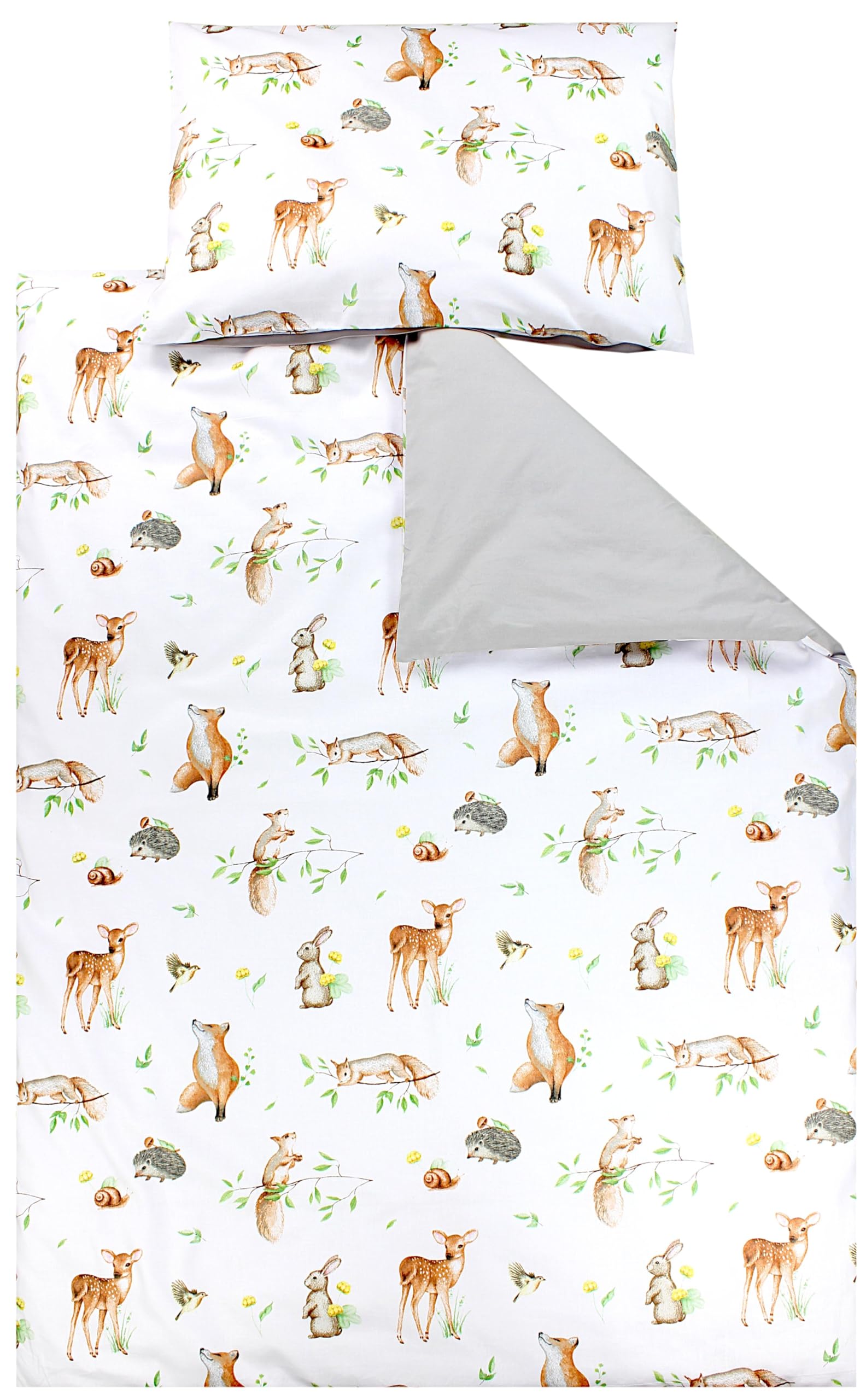 TupTam Juego de Ropa de Cama para Niños, de 2 Piezas., Zorros en el avión/Verde, 120x90 cm — view 39