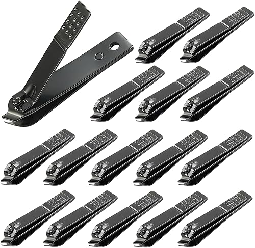 Miniatura 8 de AVERZELLA Cortaúñas grandes de 60 unidades, paquete mixto de cortaúñas rectas y curvas, agarre antideslizante, cortaúñas grandes para uñas gruesas,