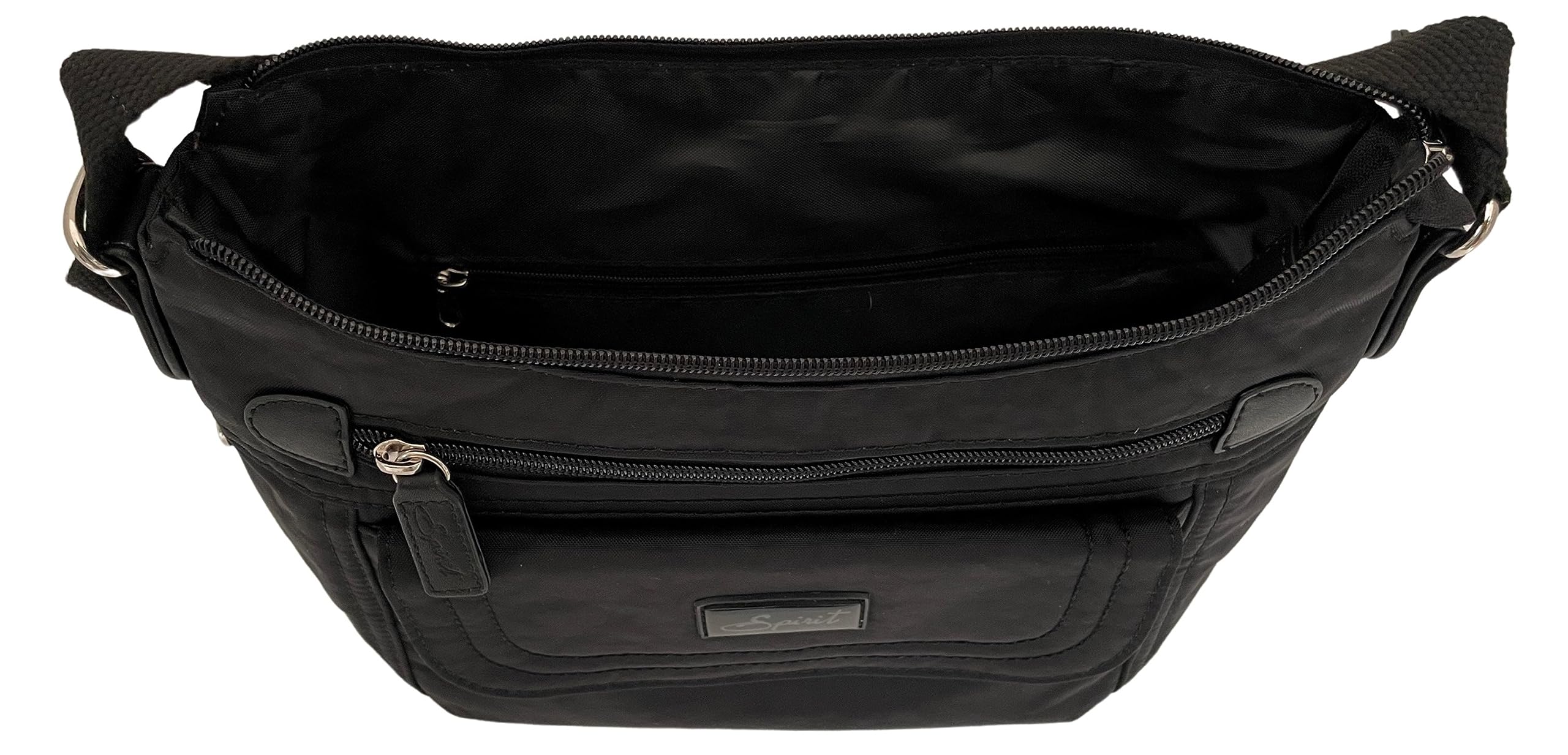 Spirit - Borsa a tracolla impermeabile in nylon - Borsa da viaggio leggera unisex con tasche multiple e tracolla regolabile