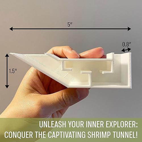 Miniatura 6 de Túnel de fiesta de camarones para acuario, incluye una exquisita habitación VIP y dos entradas, cueva de túnel para que los camarones descansen y se