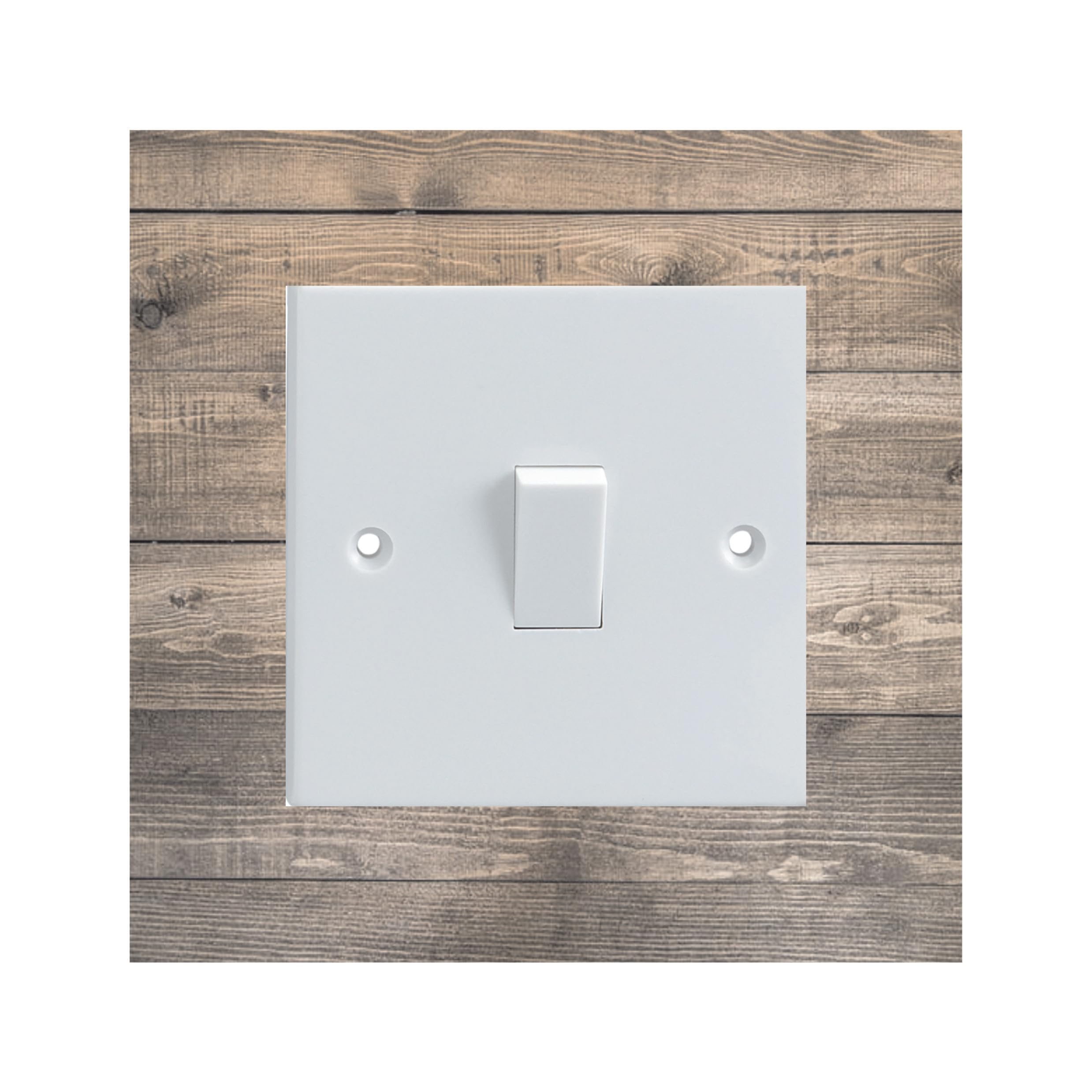 Decalarama Brown Rustic Wood Pattern Electrical Light Switch Surround Printed Vinyl Sticker Decal
