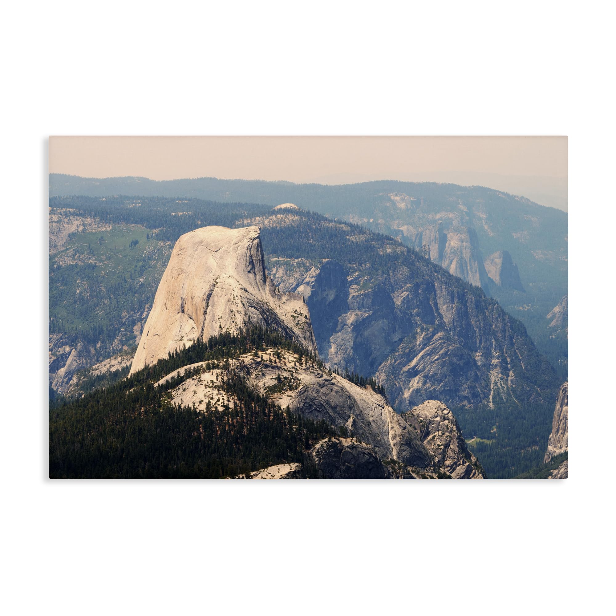 Stupell Industries Unframed 'Granite Monolith Above Forest'| Canvas Art