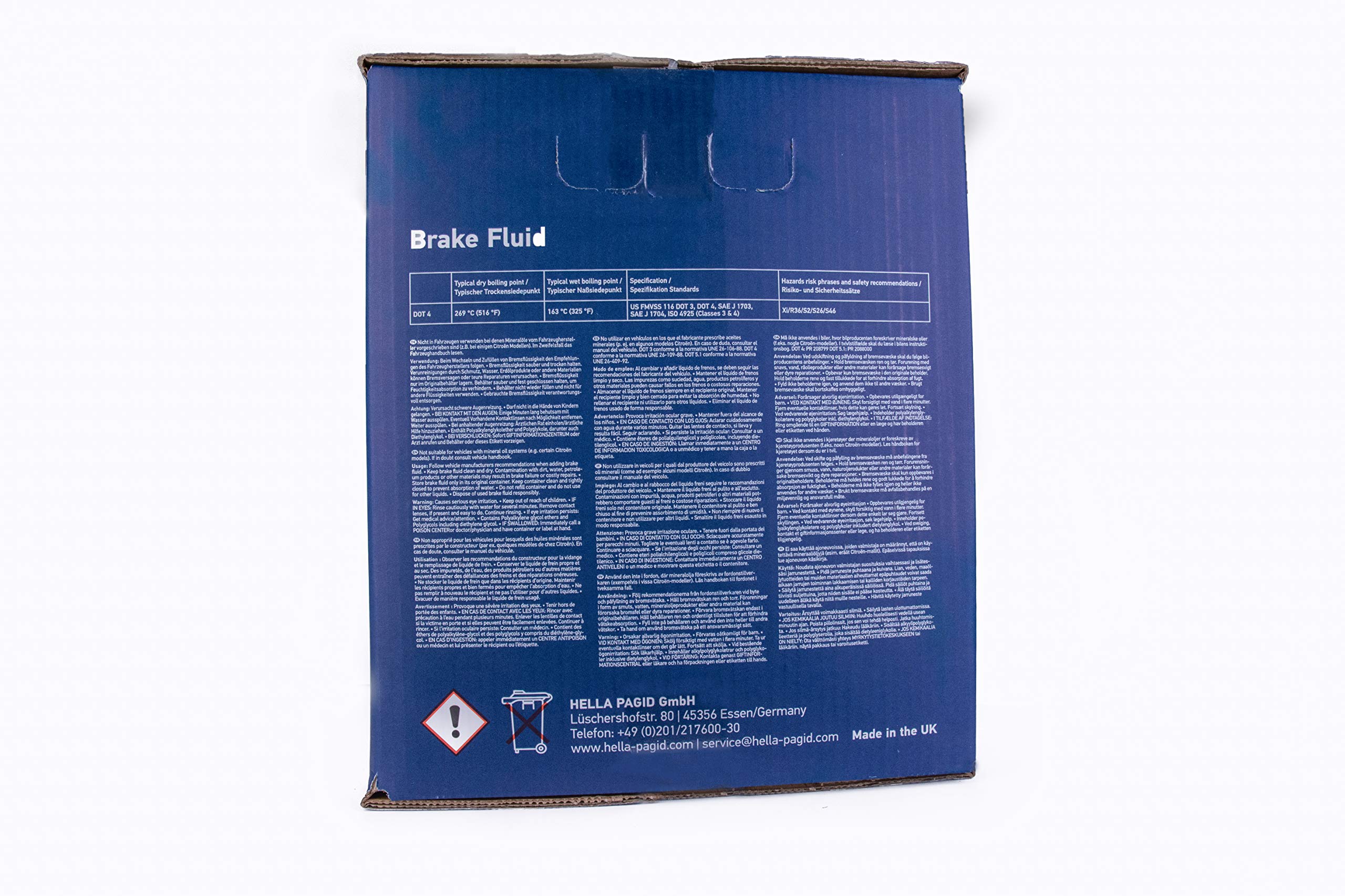 HELLA 8DF 355 360-041 Líquido de frenos 95007 - DOT 4 - Cisterna - 20L