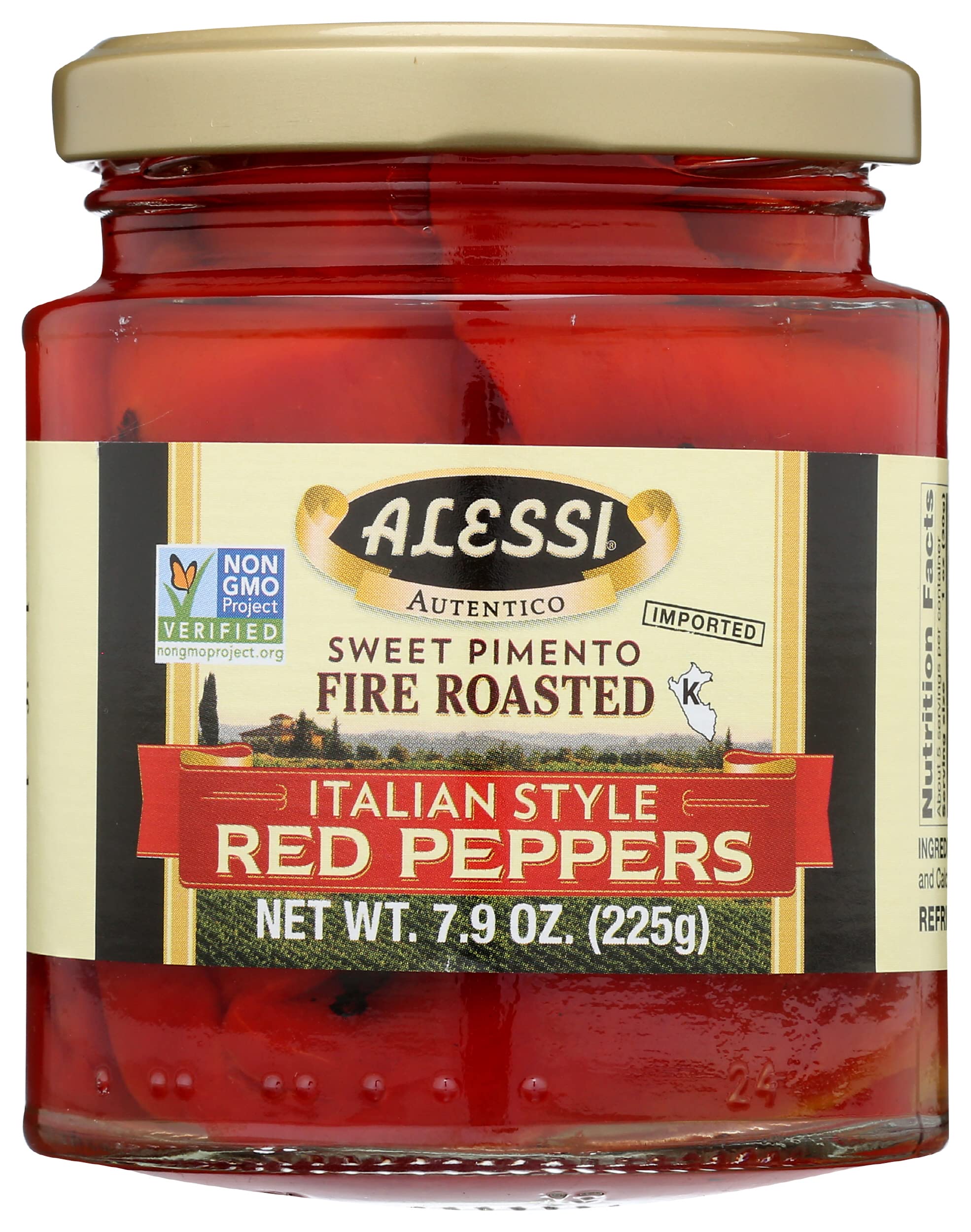 Alessi Peppers, Fire Rstd, 7.50-Ounce