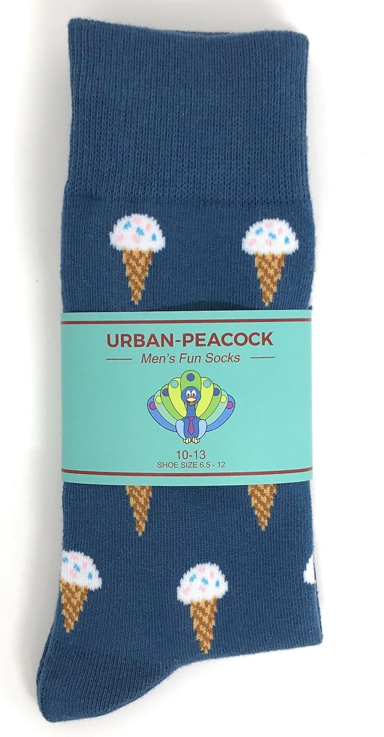 Urban Peacock Men's Crew Novelty Fun Socks - Multiple Themes - Image 2