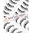 Fake Eyelashes Natural Lashes False Lashes Pack Fake Lashes Mink Lashes Fluffy Natural Eyelashes 10 Pairs 14mm White Rose